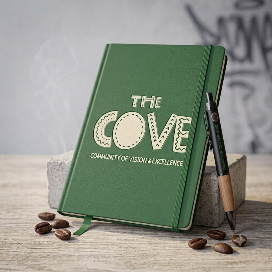 The Cove journal and pen set