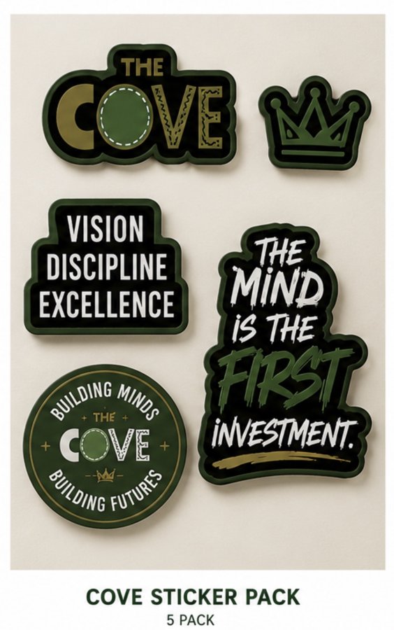 The Cove five piece sticker pack
