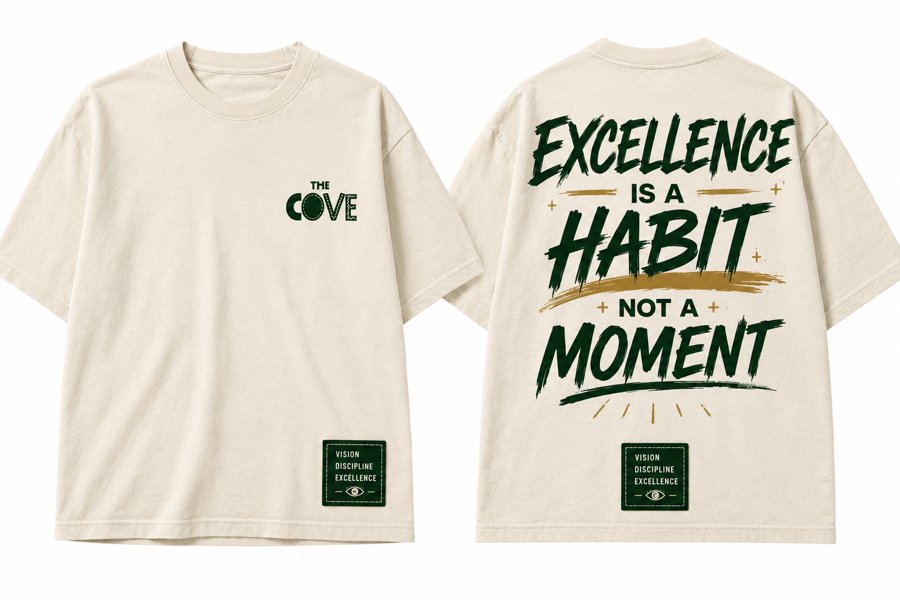 The Cove Excellence Is a Habit Not a Moment t-shirt