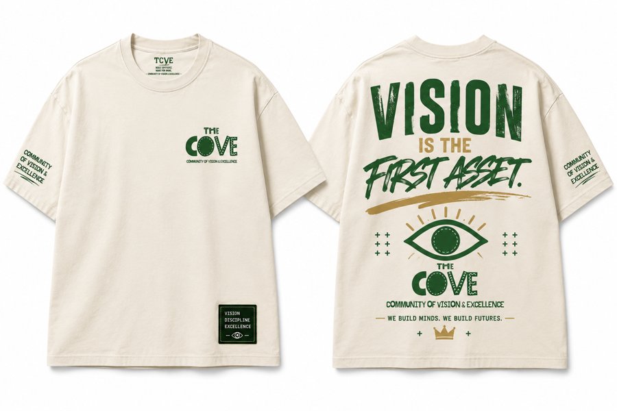 The Cove Vision Is the First Asset t-shirt with eye graphic